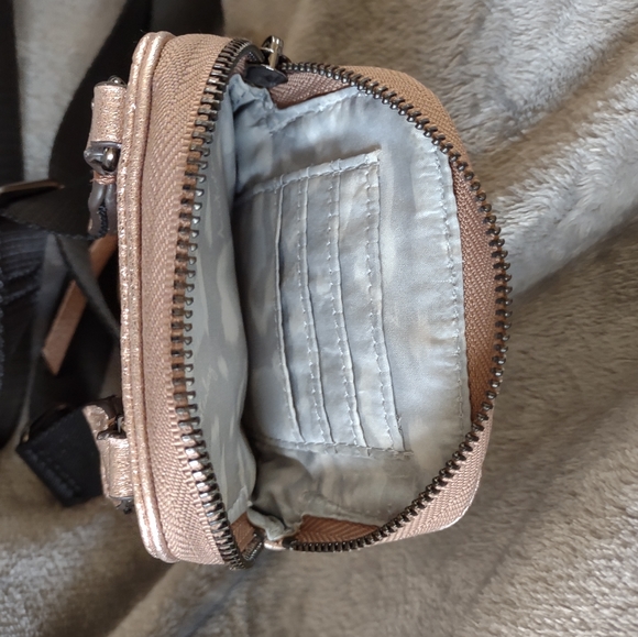 Aimee Kestenburg Pink Metallic Just Saying Crossbody Purse - Picture 10 of 13